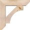 Ekena Millwork Westlake Slat Smooth Bracket w/ Offset Brace, Douglas Fir, 7 1/2"W x 30"D x 30"H BKT0806X30X30WTL06SDF - alternate 3